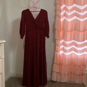 Mia Joy burgundy dress size small